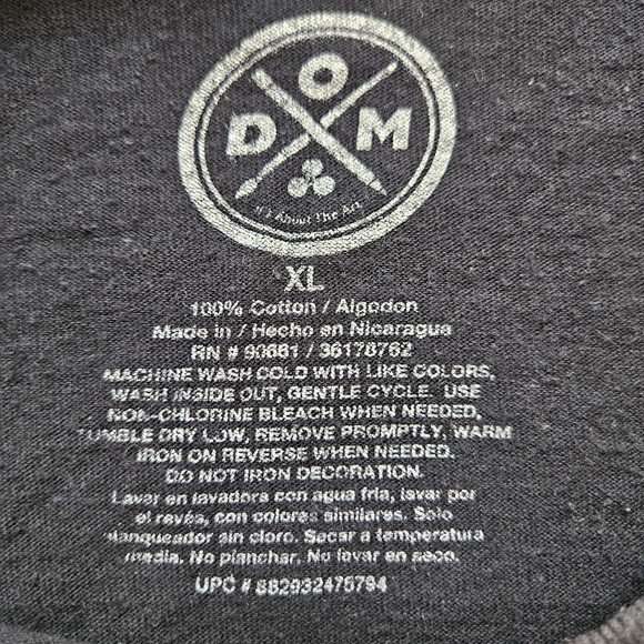 DOM Short Sleeve Graphic T-Shirt Mens XL Wolves Mystical Northern Lights ODM - Picture 8 of 8